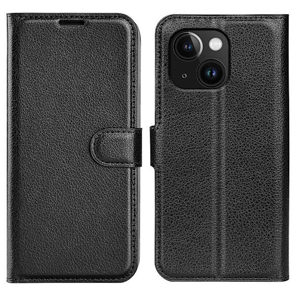 Klassisk iPhone 15 flip etui - Sort Black