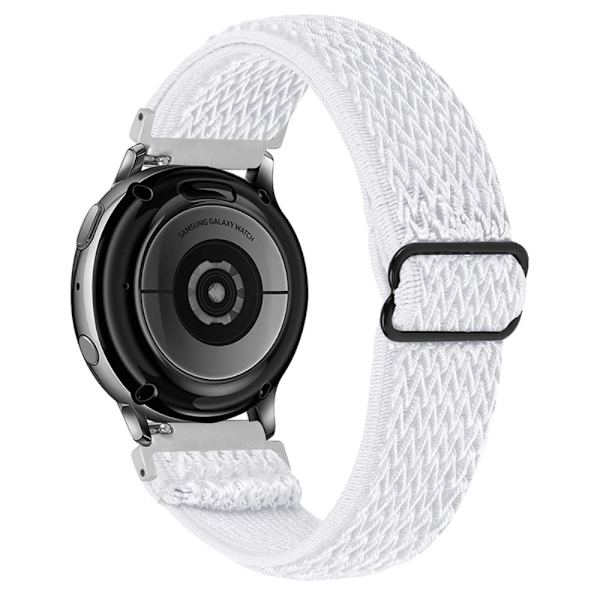 Elastisk strikket klokkerem til Samsung Galaxy Watch - Hvit White