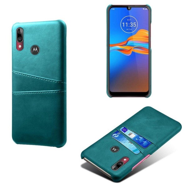 Dual Card cover – Motorola Moto E6 Plus – Babyblå Blue