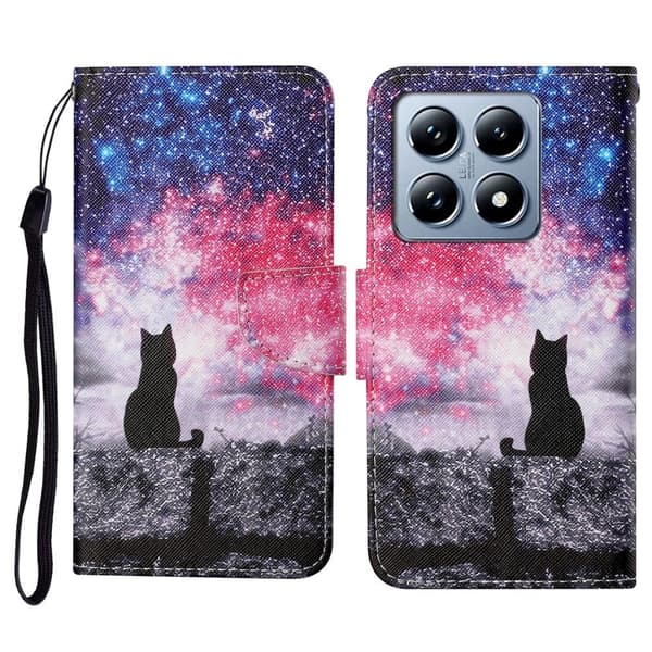 Wonderland Xiaomi 14T flip etui - Galaxy-Kat Blue