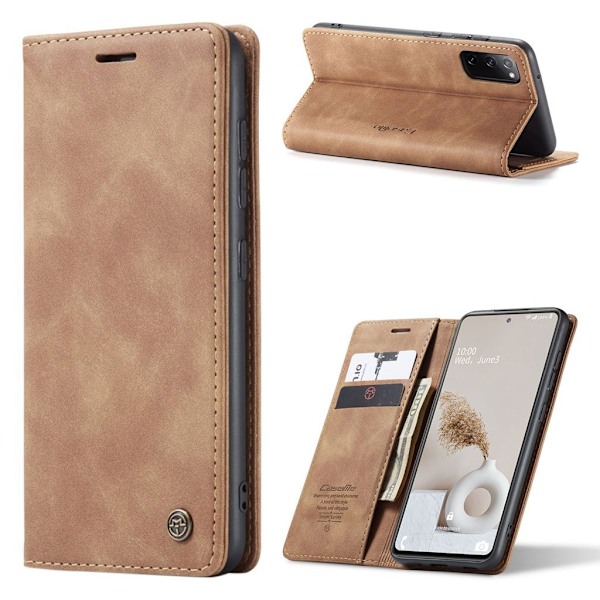 CaseMe Samsung Galaxy S20 Fe 5g / S20 Fe Vintage Etui - Brun Brown