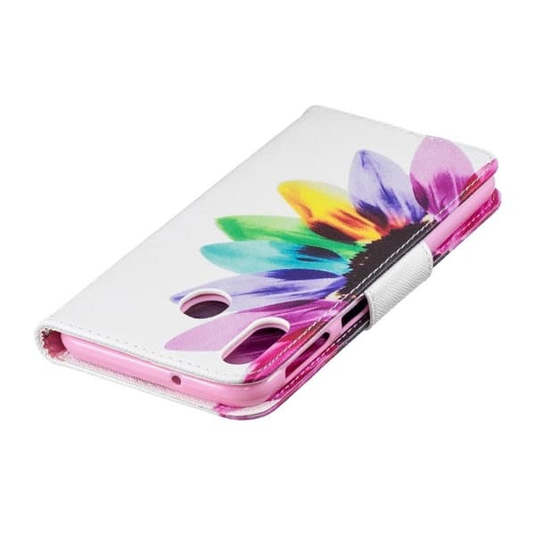 Wonderland Samsung Galaxy M20 etui - Kronblademønster Pink
