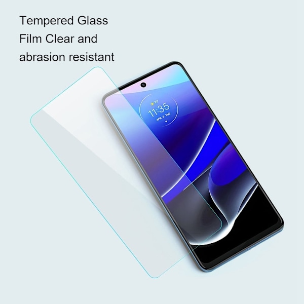 AMORUS arch edge tempered glass screen protector for Motorola Edge 30 Neo Transparent