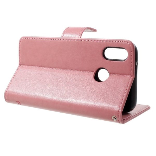 Huawei P20 Lite trykt sommerfugle etui - Lyserød Pink