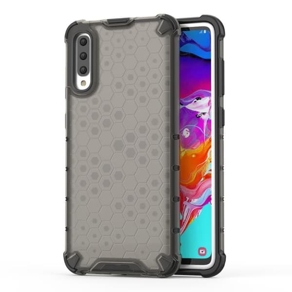 Bofink Honeycomb Samsung Galaxy A70 kuoret - Musta Blue