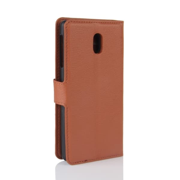 Nokia 3 moderni nahkakotelo - Ruskea Brown
