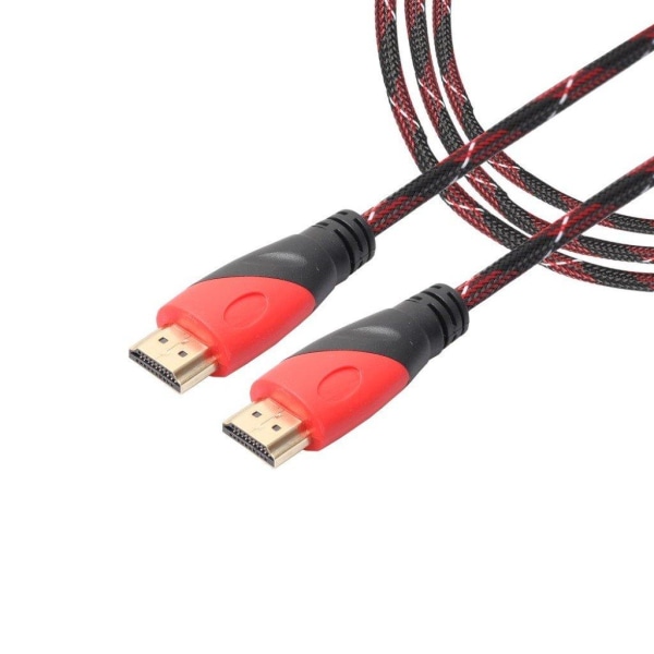 HDMI kabel i 5M flätad HDTV 1080P V1.4 AV HD 3D for PS3 xbox Röd