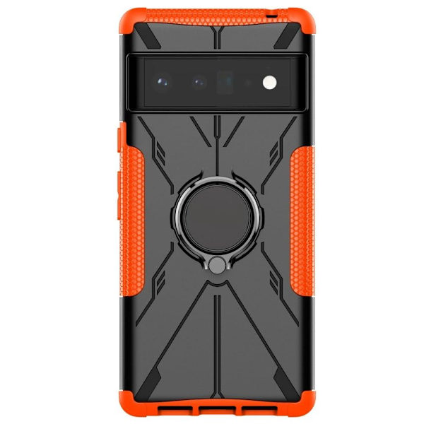 Kickstand-skydd med magnetisk platta för Google Pixel 6 Pro - Orange Orange