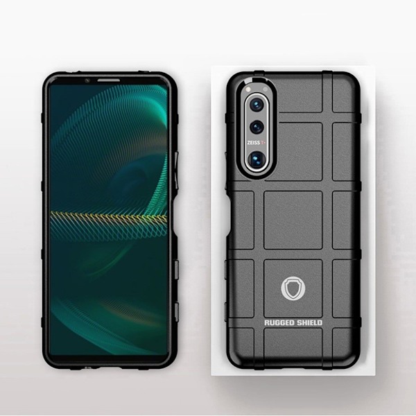Rugged Shield Etui Sony Xperia 5 III - Svart Black