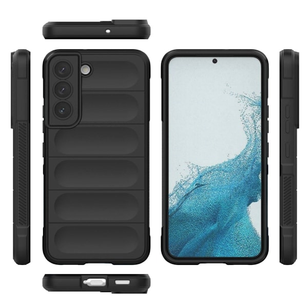 Mjukt greppformat Samsung Galaxy S22 skal - Blå Blå