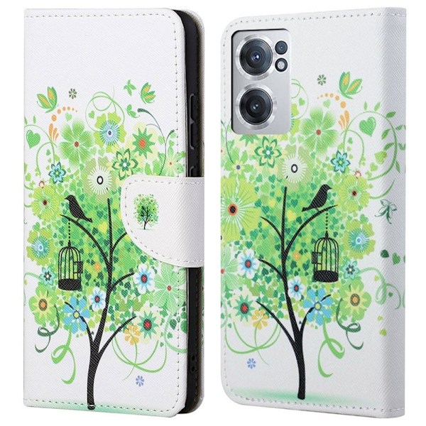 Wonderland OnePlus Nord CE 2 5G flip etui - Grønt Træ Green