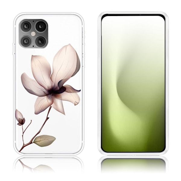 Deco iPhone 12 Pro / iPhone 12 skal - Vacker Blomma Rosa