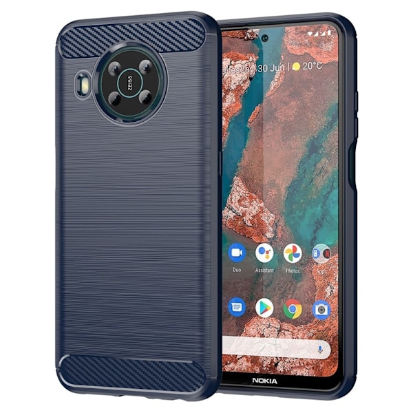 Carbon Flex Nokia X10 / Nokia X20 skal - Blå Blå