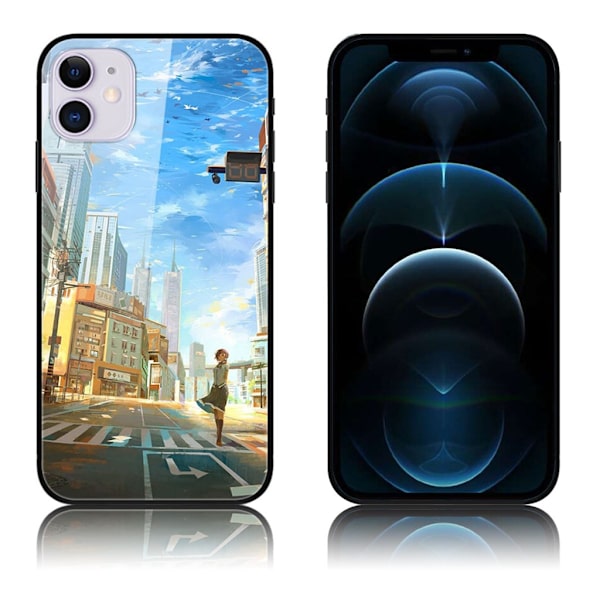 Fantasy iPhone 12 / 12 Pro Deksel - Tokyo Multicolor