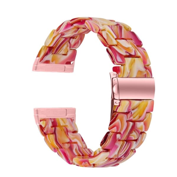 Fitbit Sense / Versa 3 hartsihelmikellon hihna - Monivärinen Multicolor