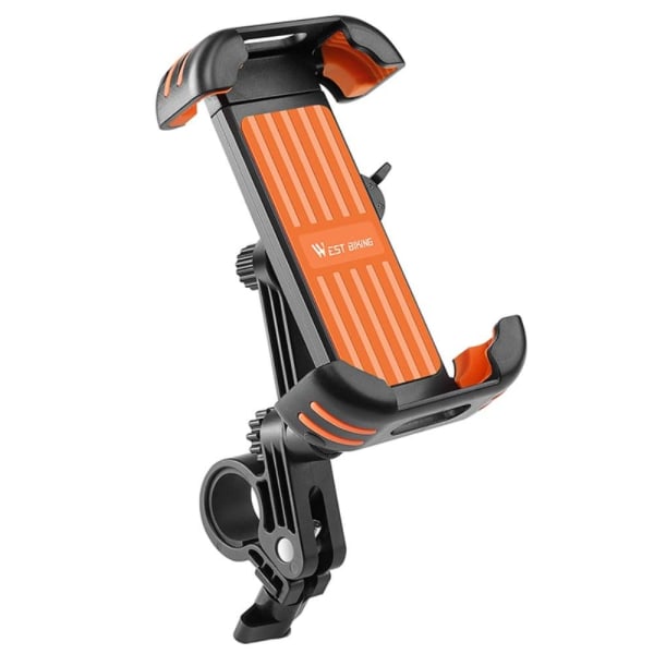 Bicycle / Motorcycle phone mount holder - Handlebar Mount / Oran Orange