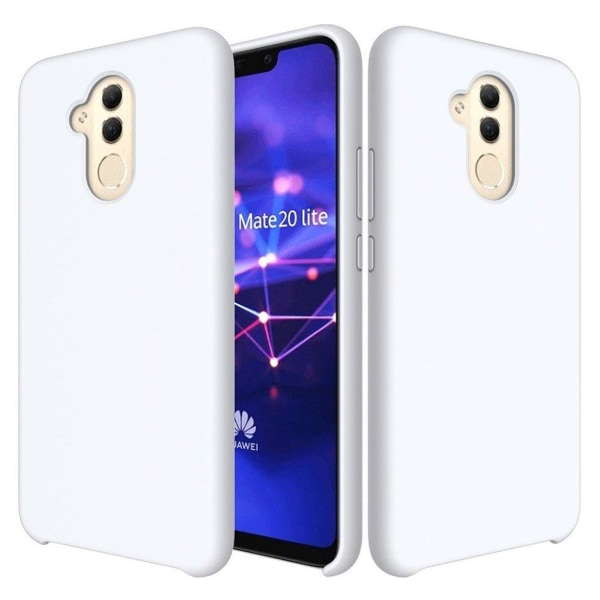 Huawei Mate 20 Lite flydende silikone etui - Hvid White