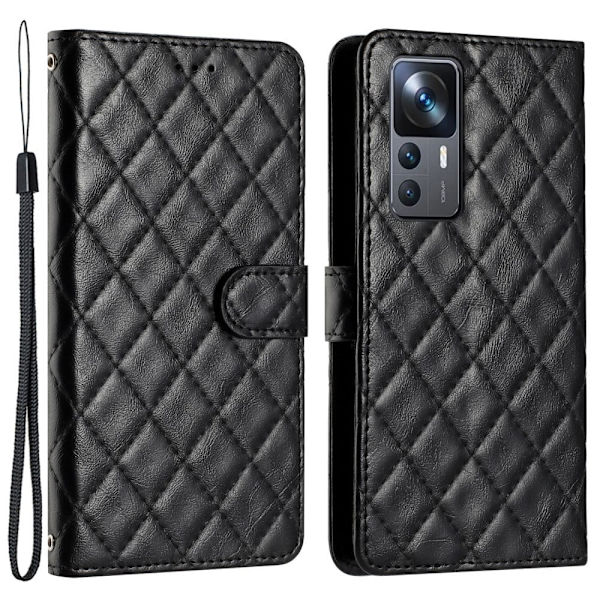 Funktionelt rombe etui med pung Black