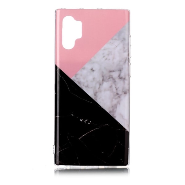 Marble Samsung Galaxy Note 10 Pro deksel - Rose / hvit / svart marmor Multicolor