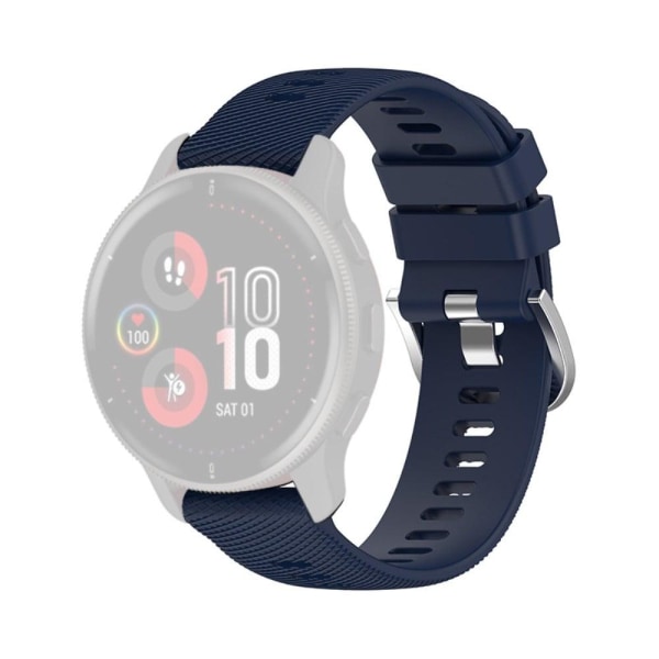 Garmin Forerunner 255S / 255S Music / Venu 2S silikone urrem - Midnatsblå Blue