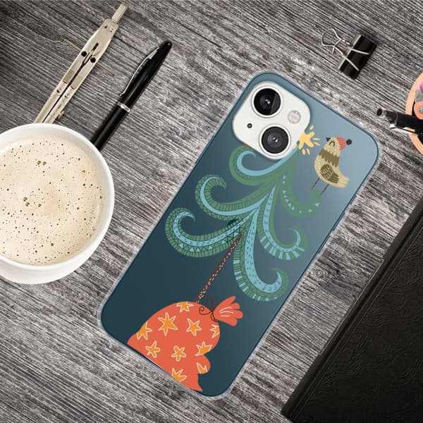 Joulu iPhone 13 Mini tapauksessa - Lintu Puussa Multicolor