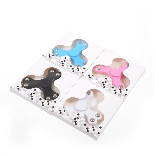 Fidget Hand Spinner med 6 stålkuglelejer - Hvid White