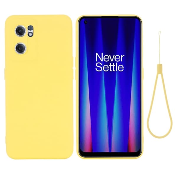 Matte Liquid OnePlus Nord CE 2 5G silikone cover - Gul Yellow