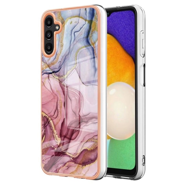 Marmormotiv Samsung Galaxy A34 5G skal - Roséguld Rosa