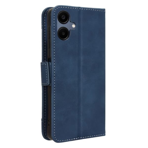 Lommebok-etui i moderne skinn-design Samsung Galaxy A06 - Blå Blue