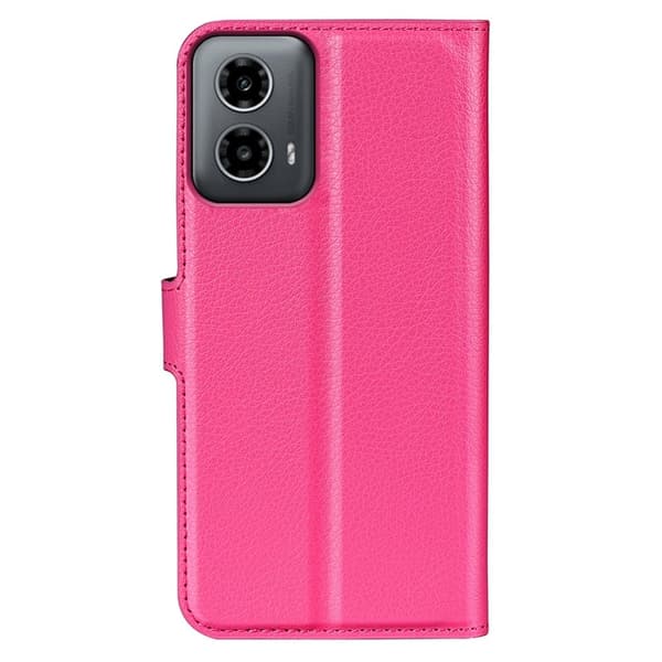 Classic Motorola Moto G34 flip etui - Rose Pink