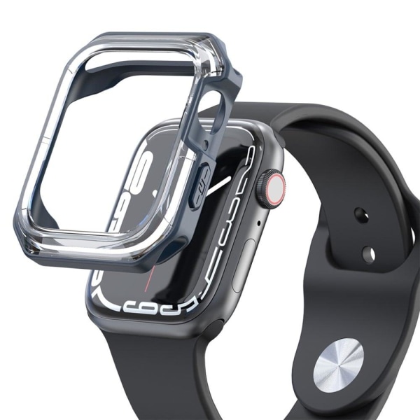 Apple Watch (41mm) dual colored cover - Transparent / Midnight B Blå