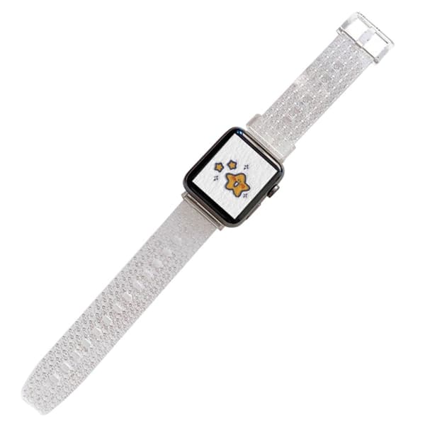 Apple Watch (41mm) silikoni muodikas tyyli kellon hihna Silver grey