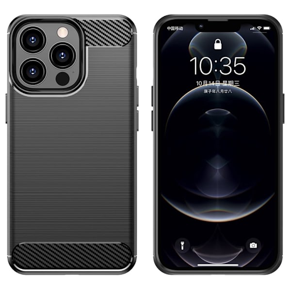 Carbon Flex iPhone 13 Pro Max skal - Svart Svart