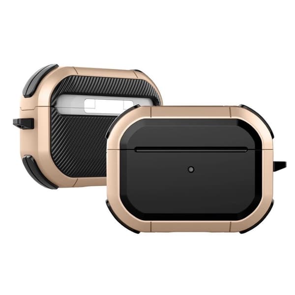 Airpods Pro gummiert etui - Gull Gold