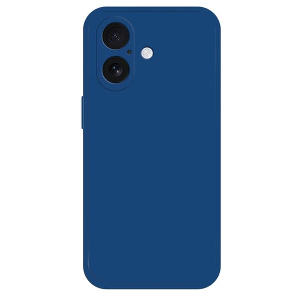 iPhone 16 Plus fleksibelt etui med lige kantbeskyttelse Telefoncover - Safir Blue