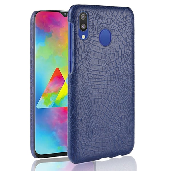 Croco Samsung Galaxy M20 deksel - Blå Blue