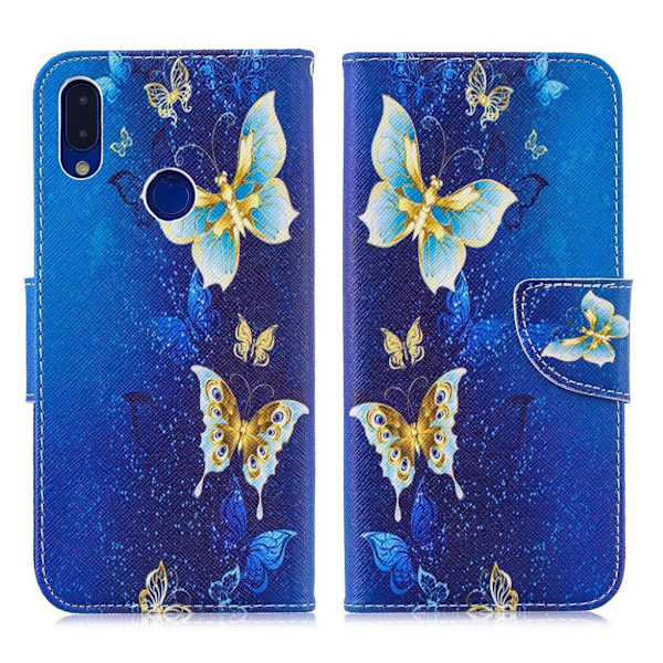 Wonderland Xiaomi Redmi Note 7 / Note 7 Pro / Note 7S etui – Sommerfugl Mønster Multicolor