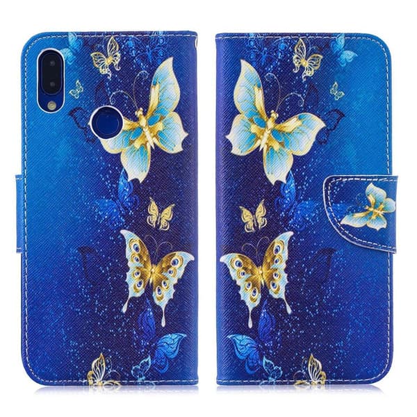 Wonderland Xiaomi Redmi Note 7 / Xiaomi Redmi Note 7S / Xiaomi Redmi Note 7 Pro flip-etui - Sommerfuglmønster Multicolor