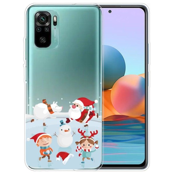 Jul Xiaomi Redmi Note 10S / Redmi Note 10 fodral - Leker Roligt multifärg