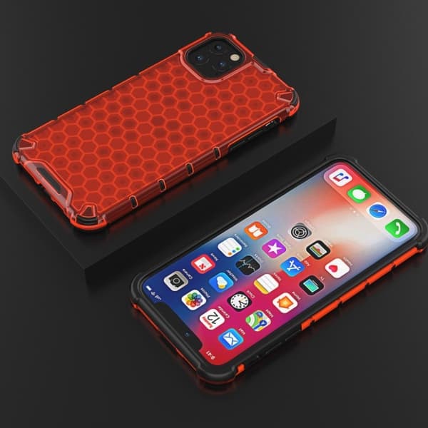 Bofink Honeycomb iPhone 11 Pro Max deksel - Rød Red