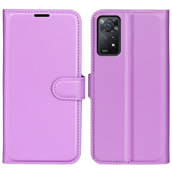Classic Xiaomi Redmi Note 11S 5G / Xiaomi Redmi Note 11 Pro flip kuoret - Violetti Purple