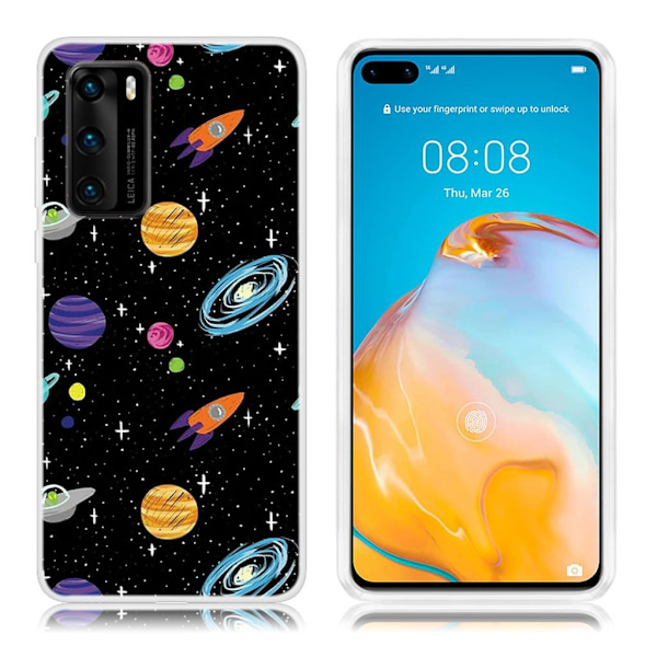 Deco Huawei P40 skal - Planet multifärg