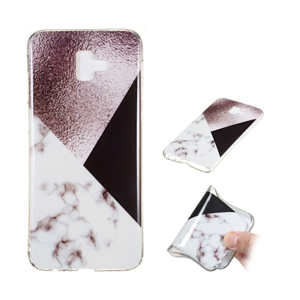 Samsung Galaxy J6 Plus (2018) IMD marmori kuviollinen silikooni muovinen takasuoja kuori - Tyyli C Multicolor