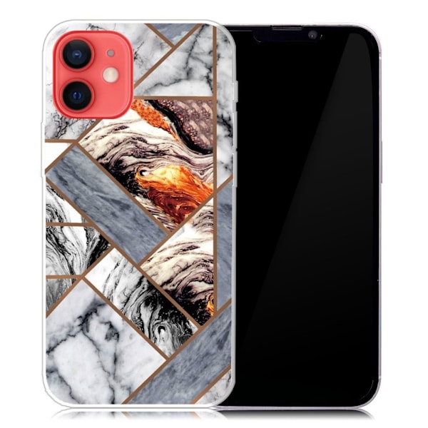 Marmormotiv iPhone 13 skal - Fragment Av Marmorplattor multifärg