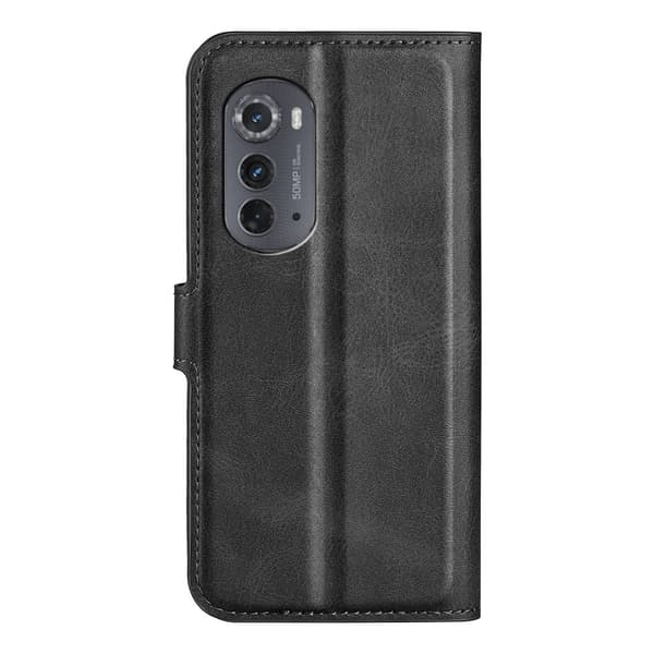 Lompakko Nahkakotelo For Motorola Moto Edge 2022 - Musta Black
