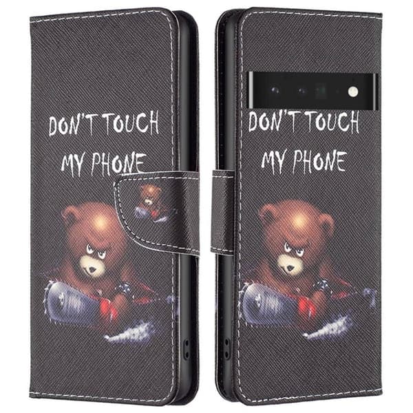 Wonderland Google Pixel 7 Pro flip-etui - Bjørn Black
