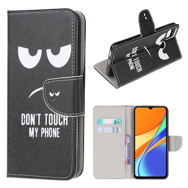 Wonderland Xiaomi Redmi 9C Flip etui - Do not touch my phone Black