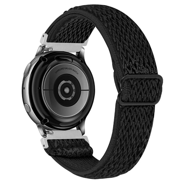 Elastinen neulottu ranneke Samsung Galaxy Watch -kelloon - Musta Black