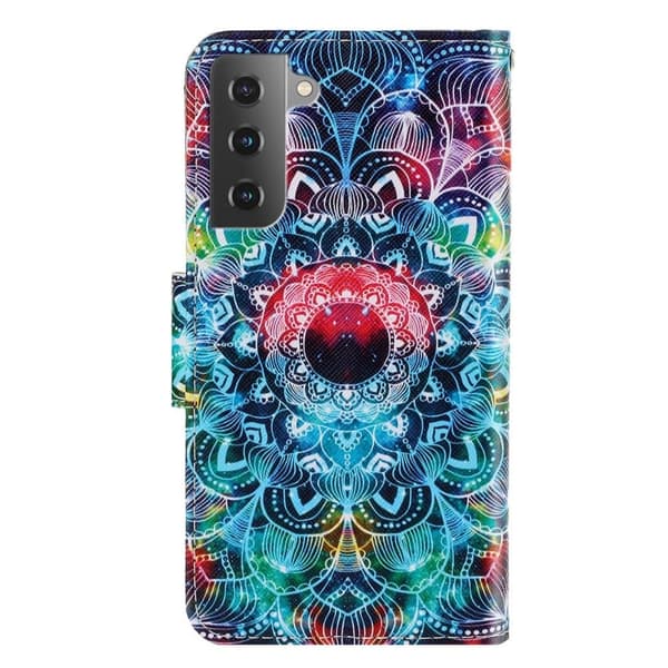 Wonderland Samsung Galaxy S23 Läppäkotelo - Mandala Multicolor