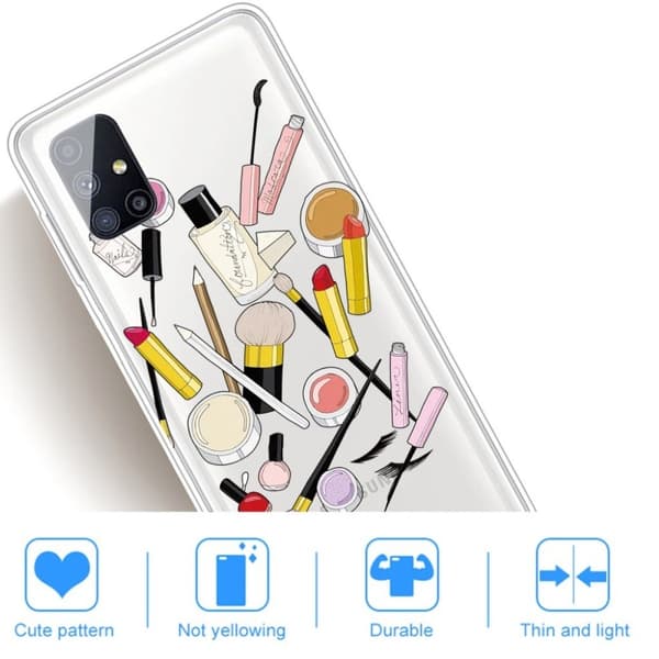 Deco Samsung Galaxy M51 Etui - Makeup Multicolor